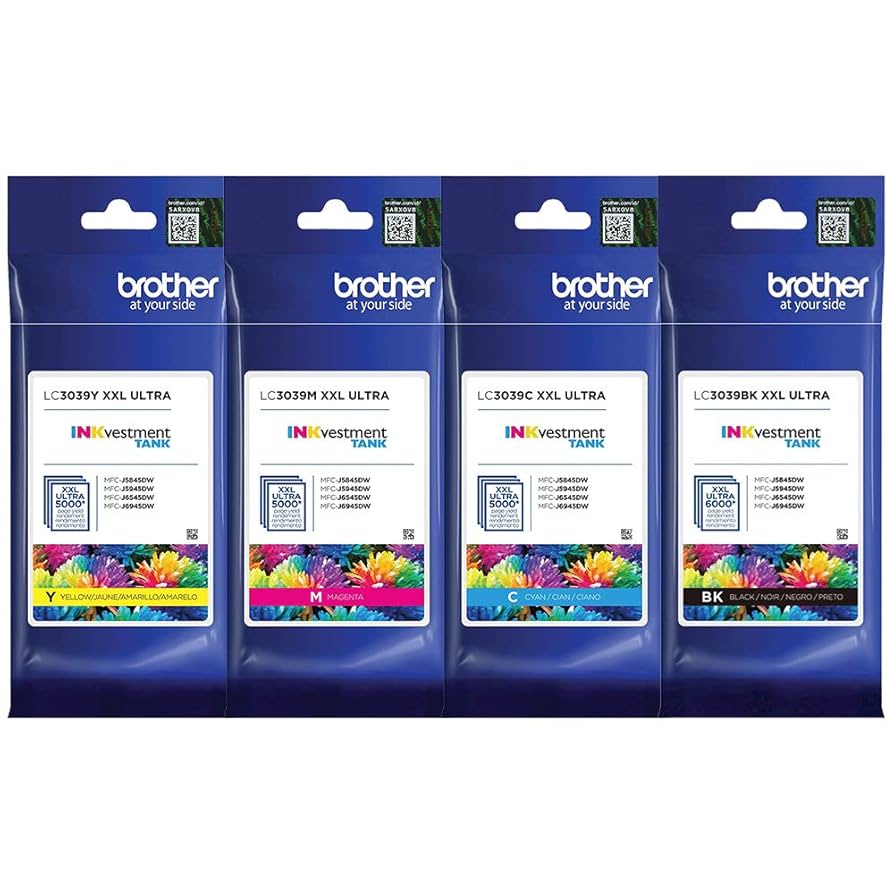 Amazon.com: Brother LC3039 (BK/C/M/Y) Ultra High Yield Ink