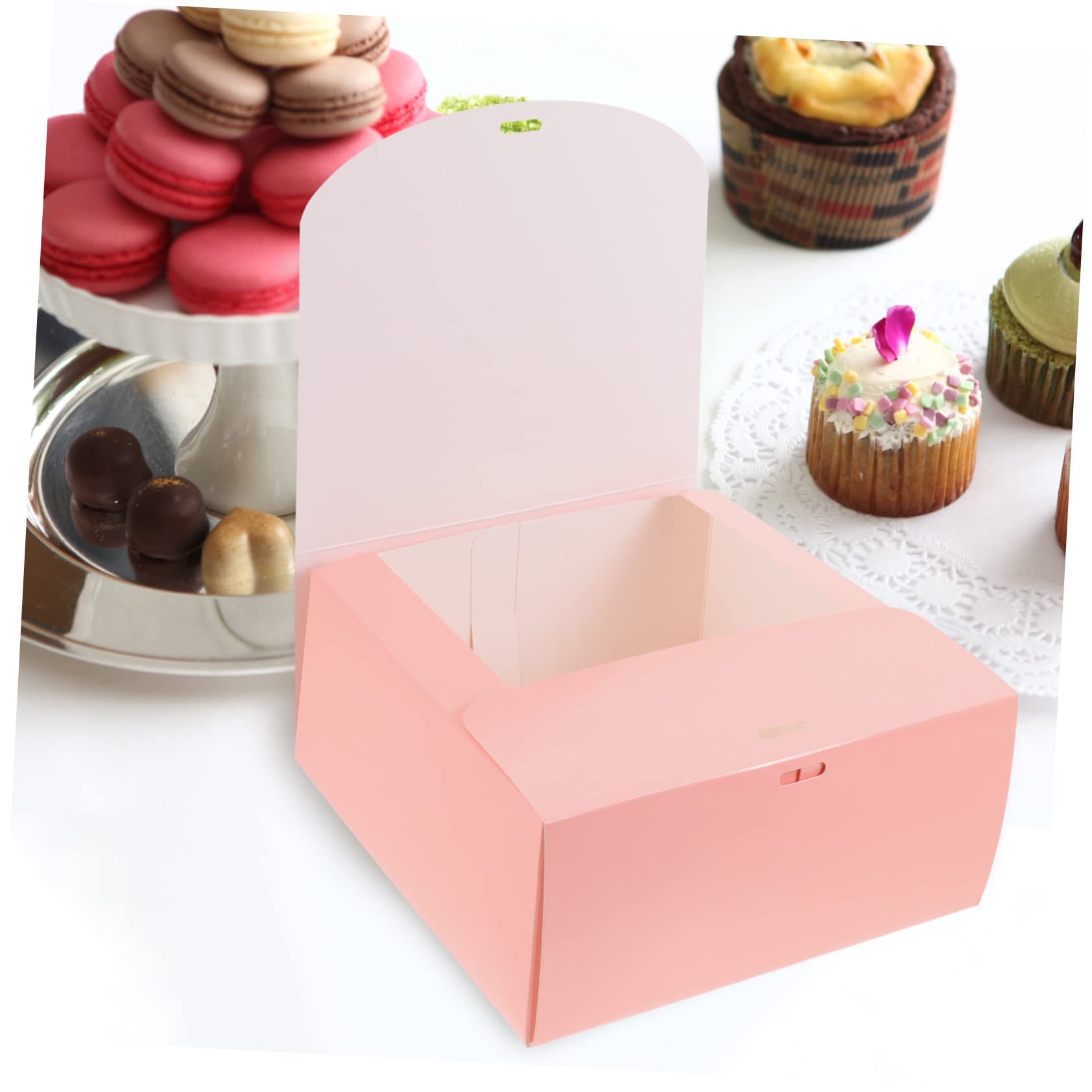 iplusmile 10pezzi Scatole Per Dessert Con Fiocco Elegante Confezione Da Scatole Per Cupcake e Torte Per Matrimoni e Occasioni Speciali