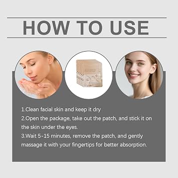 5 Pairs Glow Haven Collagen Peptide Eye Mask,Under Eye Patch with Vitamin C for Puffy Eyes&Dark Circles,Moisturizing, Hydrating&Oil-Controlling Eye Masks,Long-Lasting Care,Mild&Non-Irritating