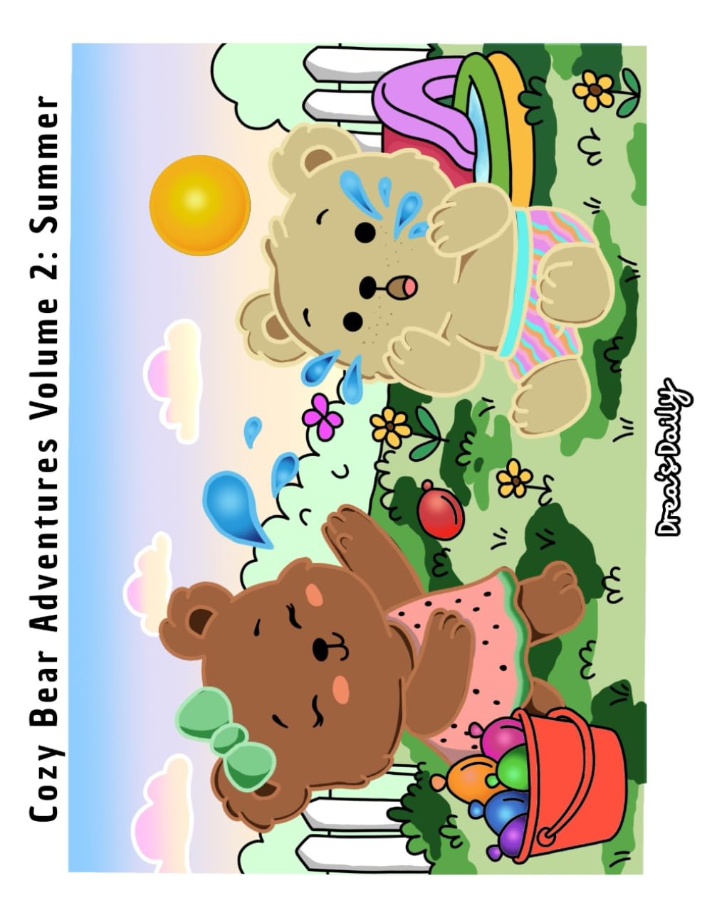 Summer with Cozy Bear – Adventures Vol. 2: A Hand-Drawn Coloring Book Series for All Ages, Sequel.