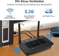 1Mii B03 Bluetooth 5.3 Adó-Vevő TV-hez, aptX HD, Optikai/AUX/RCA, 2 Fejhallgatóhoz 7