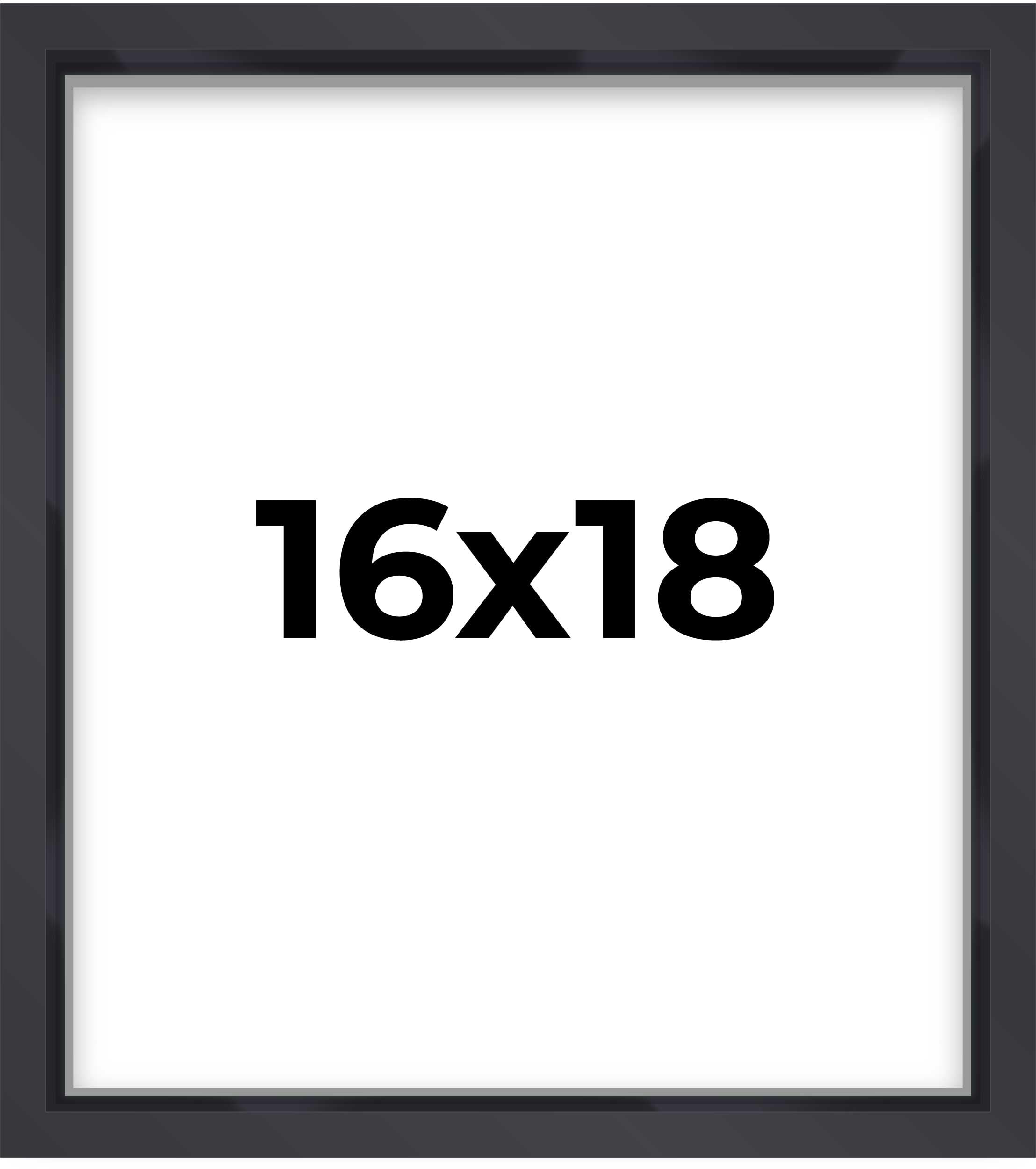 16x18 Shadow Box Frame Contemporary Black | 3/4" Depth of Usable Space| Interior Size 16x18 or 18x16 Inches| UV Resistant Acrylic, Acid-Free Backing, Wall Hangers | Made in USA