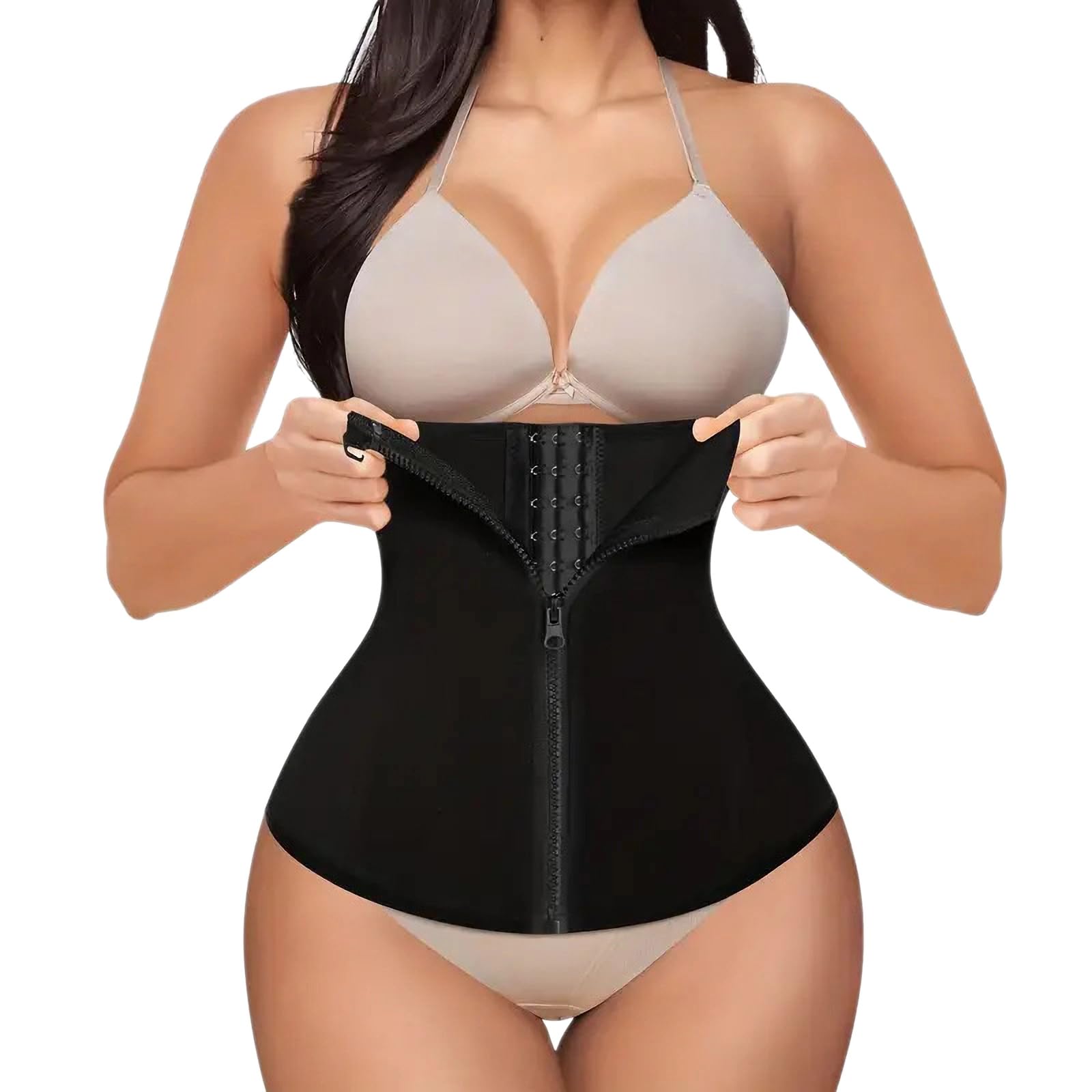 Waist Trainer, Shapewear Damen (Schwarz, XL)