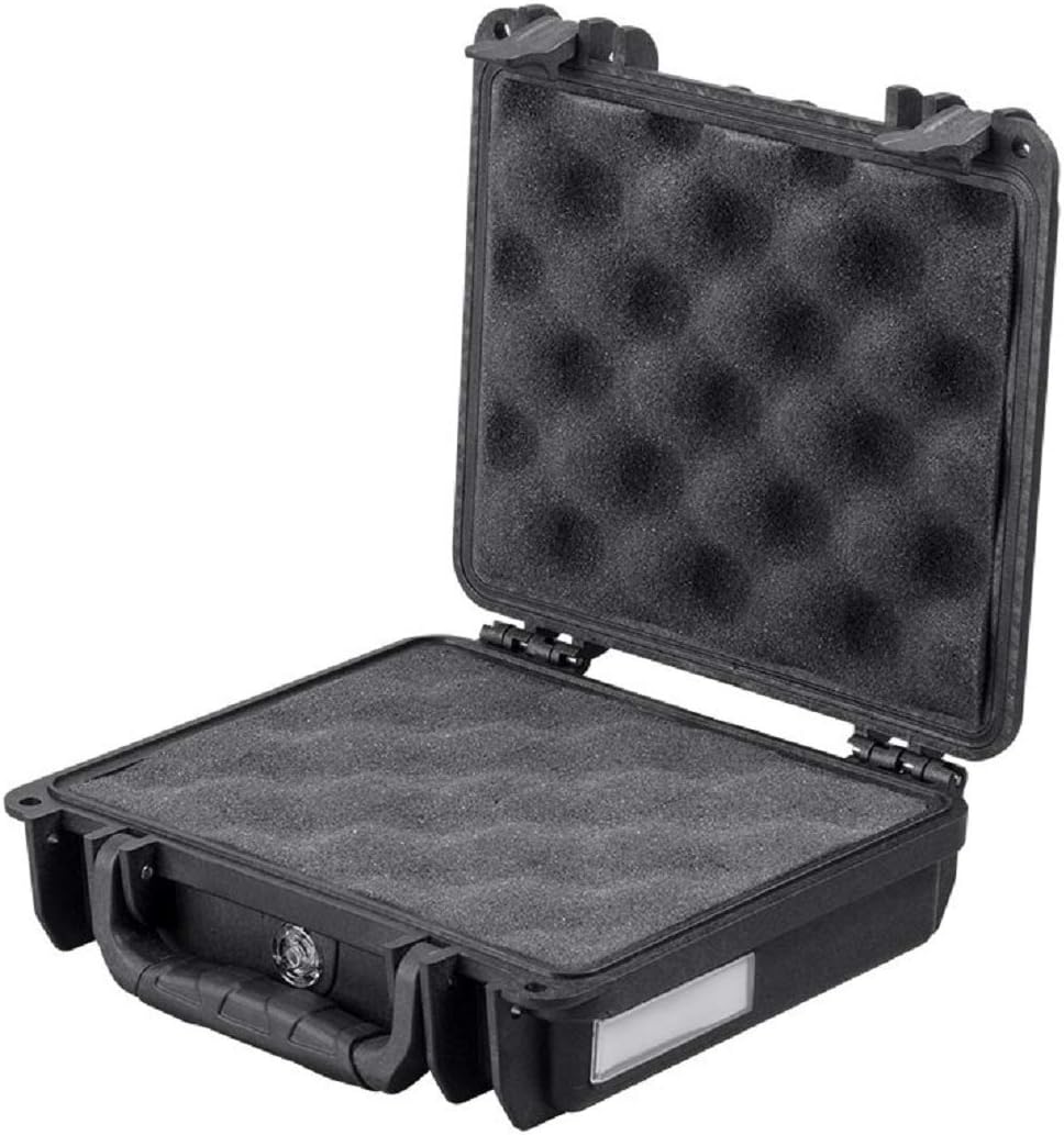 Onе-Dау Sаlе: Uр tо 40% оƒƒ Monoprice Weatherproof / Shockproof Hard Case - Black IP67 Level Dust And Water Protection up to 1 Meter Depth With Customizable Foam, External 7.48 x 6.69 x 2.36