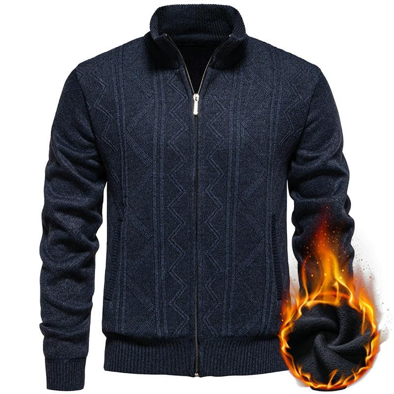 Chaqueta de punto con cremallera: estilo ocio masculino para tardes de invierno 5