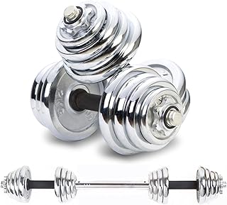 Juego de mancuernas ajustables de hierro fundido a 110 libras, peso libre con barra de conexión utilizada como barra, para hombres y mujeres, gimnasio en casa, entrenamiento, entrenamiento,