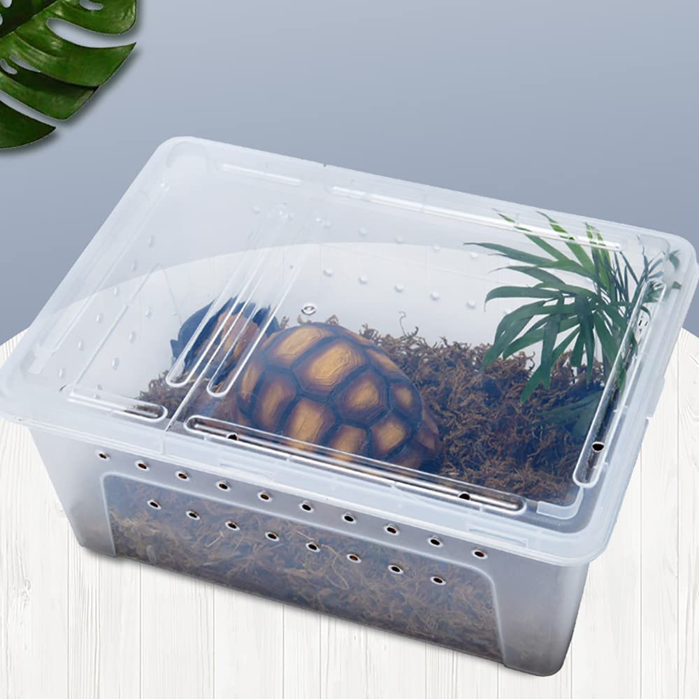 Amazon | 虫かご 飼育ケース 爬虫類 ケージ プラケース 透明 むしかご