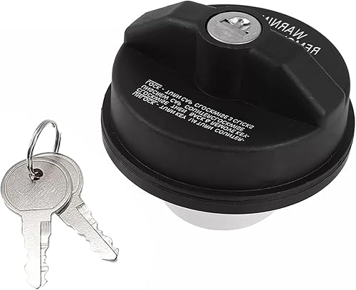 Depósito de combustible con tapa de gas con tapa de bloqueo de llave compatible con 4Runner Silverado 1500 2500 3500 Nissan GMC Buick Reemplazo #