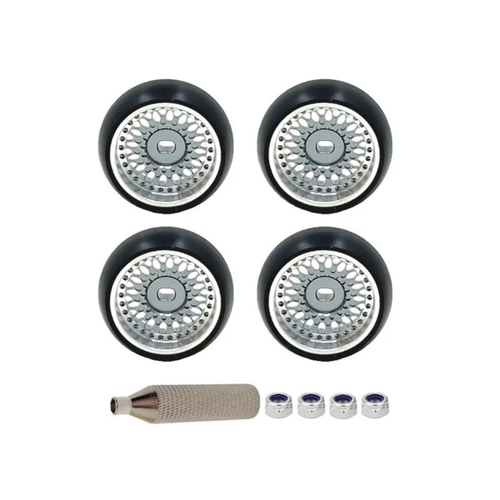 25mm 1.5 Gradi Mozzo Ruota Pneumatico In Metallo Per Kyosho Per WLTOYS Per MINI Car 1/28 RC Parti Aggiornamento Modelli Giocattoli Parts
