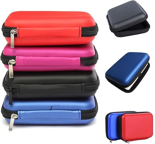 Miniatura 2 de Estuche de transporte duro, bolsa de disco duro de 2.5 pulgadas, disco duro externo USB, funda de transporte para disco duro SSD HDD Rosa