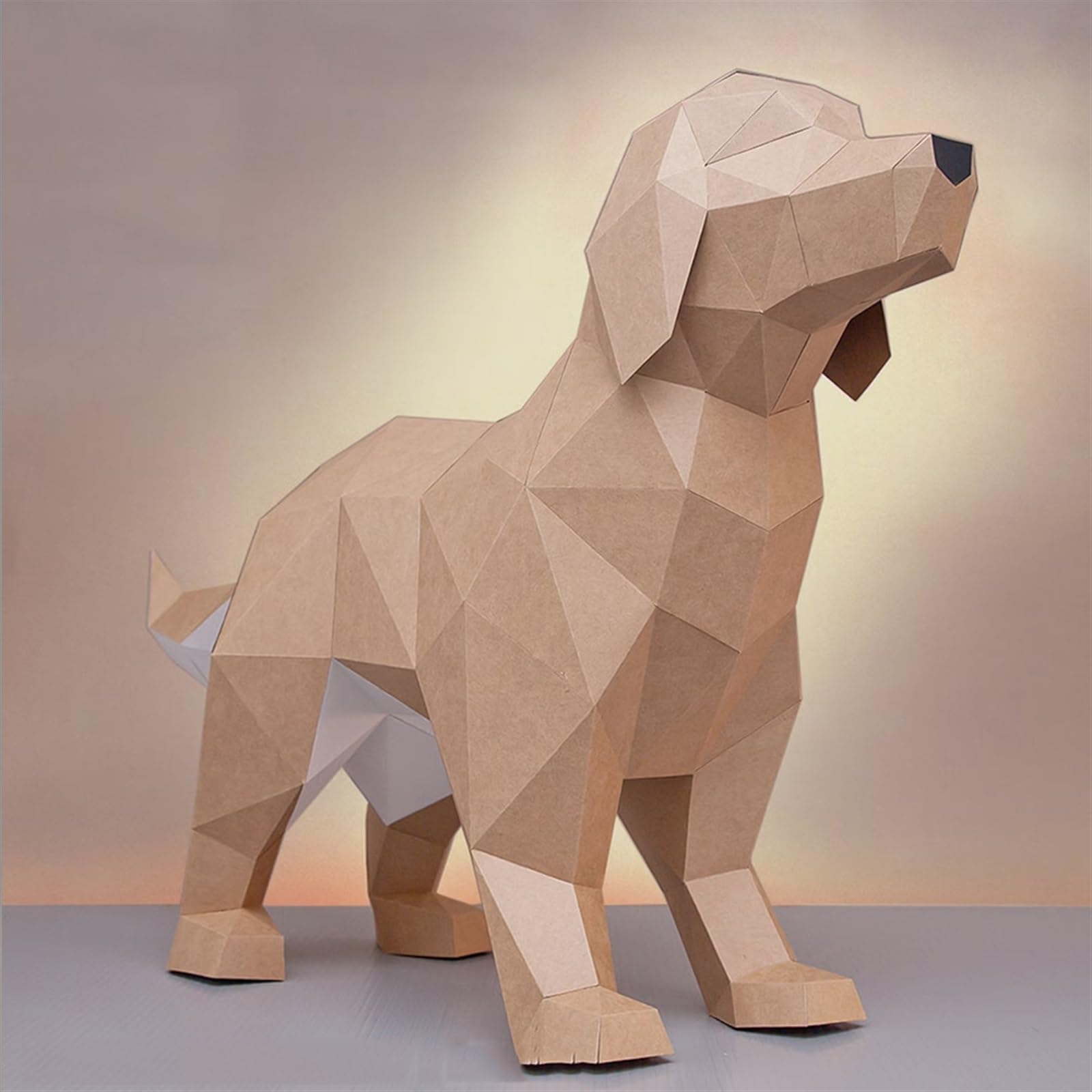 Uematu Dog PaperCraft, DIY Papercraft kit, 3D Paper Sculpture, Pre-Cut DIY Papercraft Kit, Origami 3D Dog, Paper Craft Kit for Adults Beginners Gift, Pre-fold & Pre-Cut Model Kits