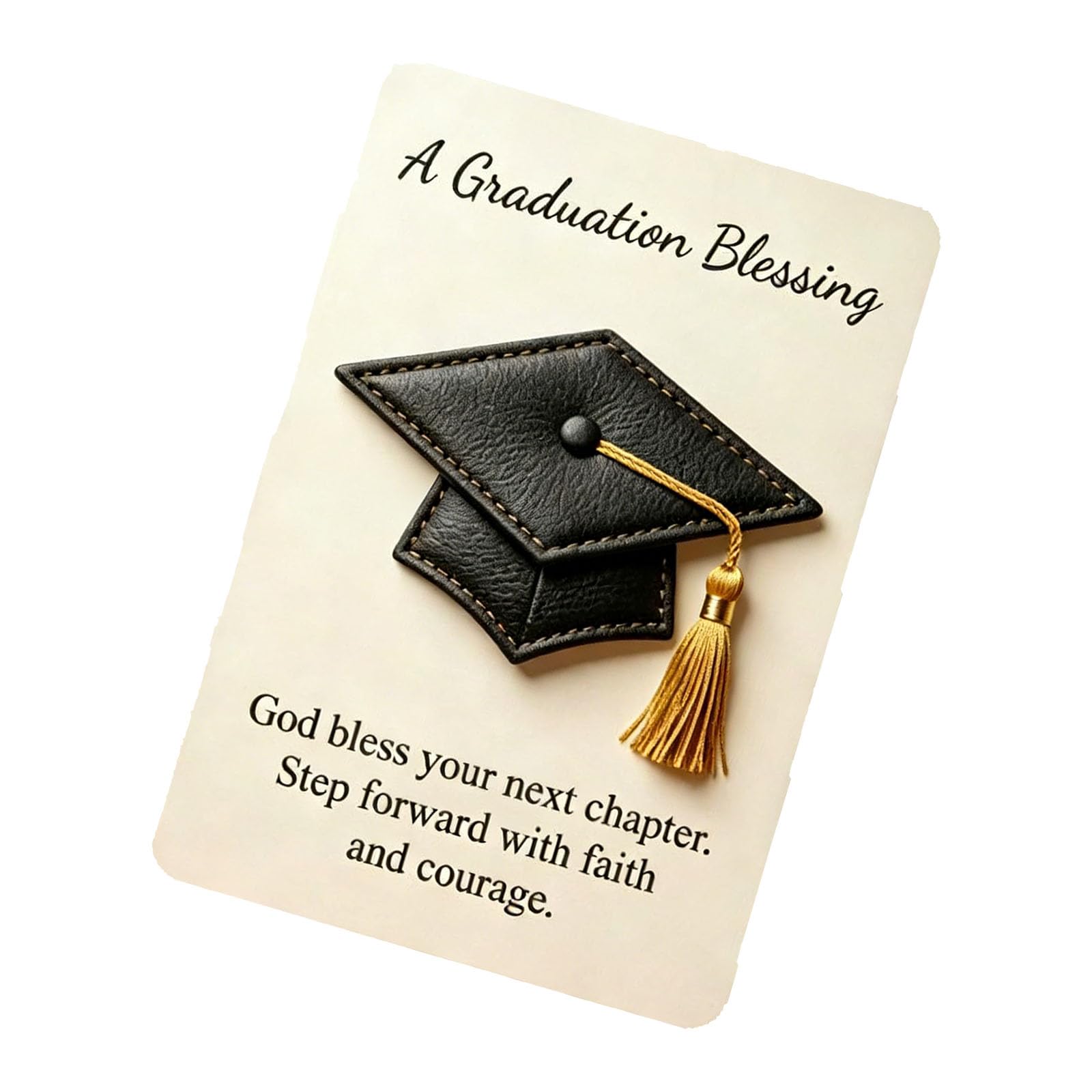 Msioytog Cap Shaped Blessing Keepsakes and Greeting Card Pocket Hug Graduates and Special Occasions Graduation Cap Molded Greeting Card