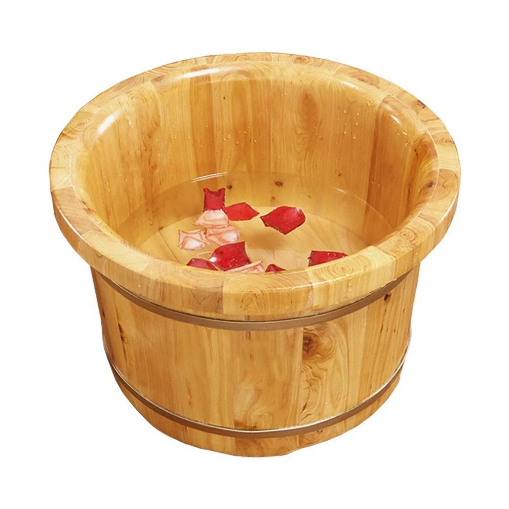Pediluvio in botte di legno per pediluvio per adulti, vasca per piedi in ammollo, vasca idromassaggio per pediluvio, secchio in legno per pedicure, secchio per immersione dei piedi Present vision Star