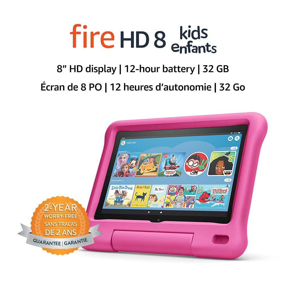 良品 Fire HD 8 キッズモデル ピンク 第10世代(2020) 32GB Amazon Official Site: Fire HD 8 Kids Tablet, 8” Display