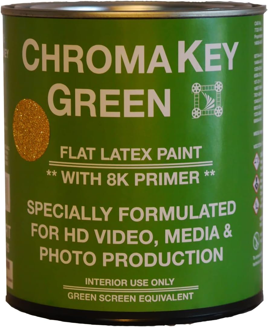 ChromaKey HD Video Green Screen Paint with 8K Primer 1 Quart