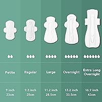 Vista 6 de Rael Almohadillas para mujer, funda de algodón orgánico, almohadilla de periodo con alas, cuidado femenino, servilletas sanitarias, absorción