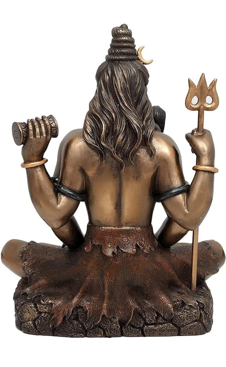 Archna Handicraft Antique Look Polyresin (Cold Cast) Shiv Ji Murti for Pooja Room I Home Temple Decoration Items (Size :: 6x4.5) - Image 3 thumbnail