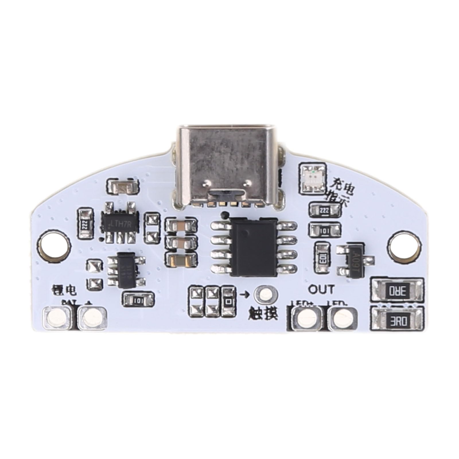 LED Touch Small Night Lamp Control Module Type C Desk Lamps Circuit Board with Stepless Dimming USB Charging Control Module Type C Charging for Desk Lamps Capacitive Touch Sensing Circuit Board Three