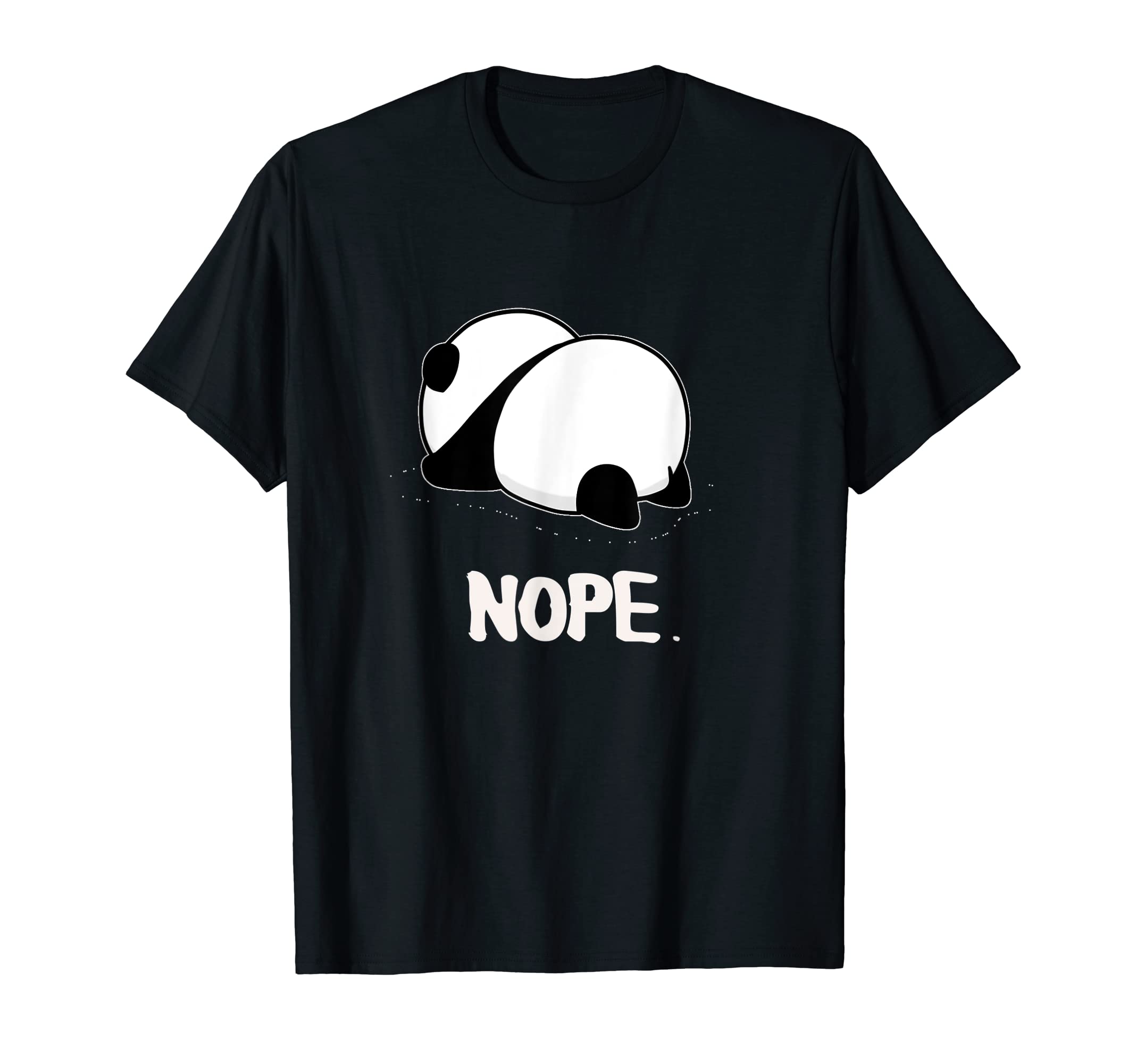 Nope Panda Not Today Funny Lazy Panda Anime Kawaii T-Shirt
