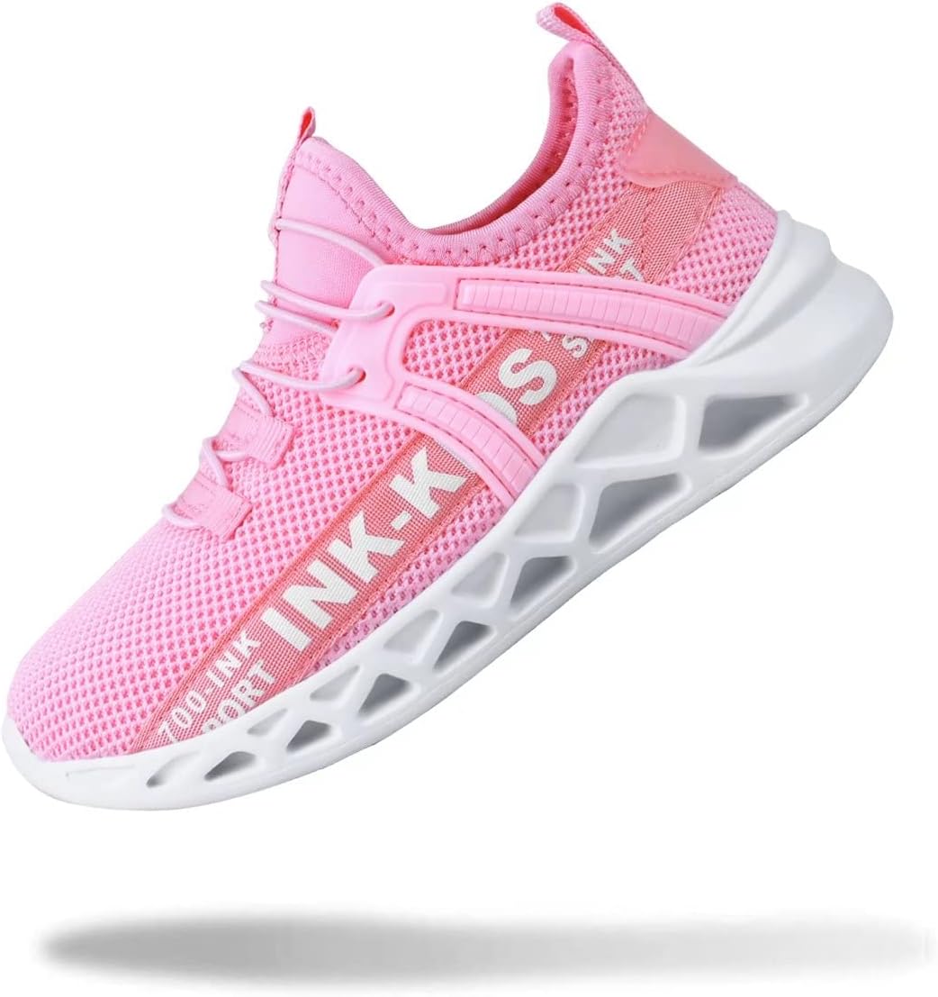 [WYSBAOSHU] スニーカー キッズ 子供靴 運動靴 男の子 女の子 軽量 通気 柔軟 滑り止め スポーツシューズ 通学履き カジュアルシューズ クッション性 メッシュ