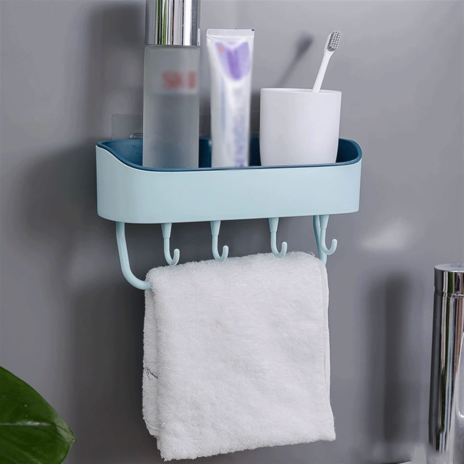 Estanteria Baño 3 estantes de almacenamiento, estante de almacenamiento de plástico Simple en el inodoro, mesa de lavado, estante de almacenamiento montado en la pared, estante de almacenamiento no pe