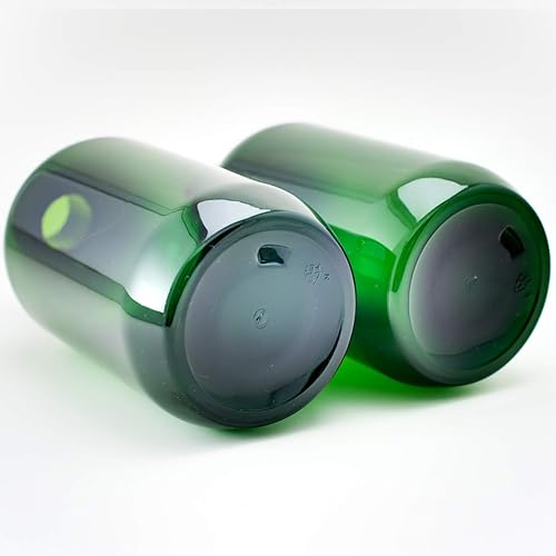 Miniatura 9 de TEJAL Botellas de plástico de 16 onzas con bomba, paquete de 8 botellas con bomba de jabón líquido, verde oscuro, botella recargable para cocinar