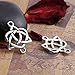 JGFinds Celtic Knot Connector Charms, Silver Tone Findings, 80 Pack (20 of Each Style) - Endless Irish Knot, Tibetan, Rune Charm, Wiccan, or Celtic Jewelry