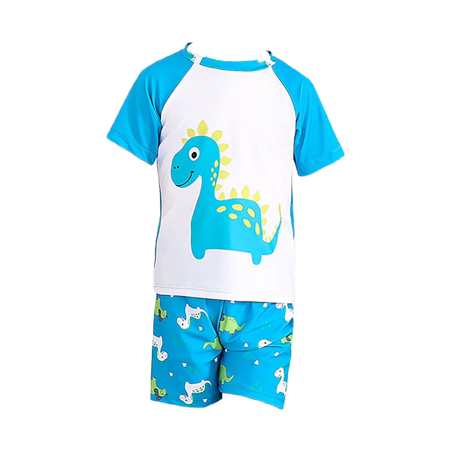 SYGA Children's Swimsuits for Cute Boys Pterosaur-Split Polyester-XL Size Perfect for Kids Age 5-8 Years Old (Blue)