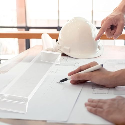 Miniatura 2 de Fydun Puente inclinado para artistas, reposamuñecas acrílico transparente, herramienta de dibujo artístico transparente para pintar, dibujar y