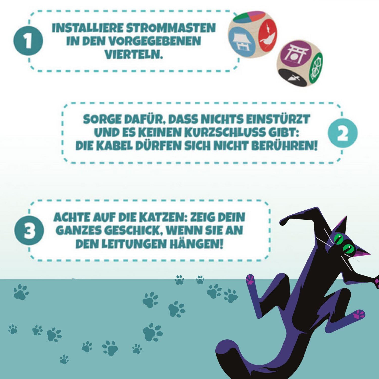 HUCH! Nekojima | Jeux de société à partir de 7 Ans | Jeux d'adresse | Écoliers | Cadeaux en Bois | Île des Chats au Japon | pour 1 à 5 Joueurs à partir de 7 Ans