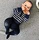 GoBabyGo Wollstrumpfhose, 6-12 Monate, Dunkelgrau Melange