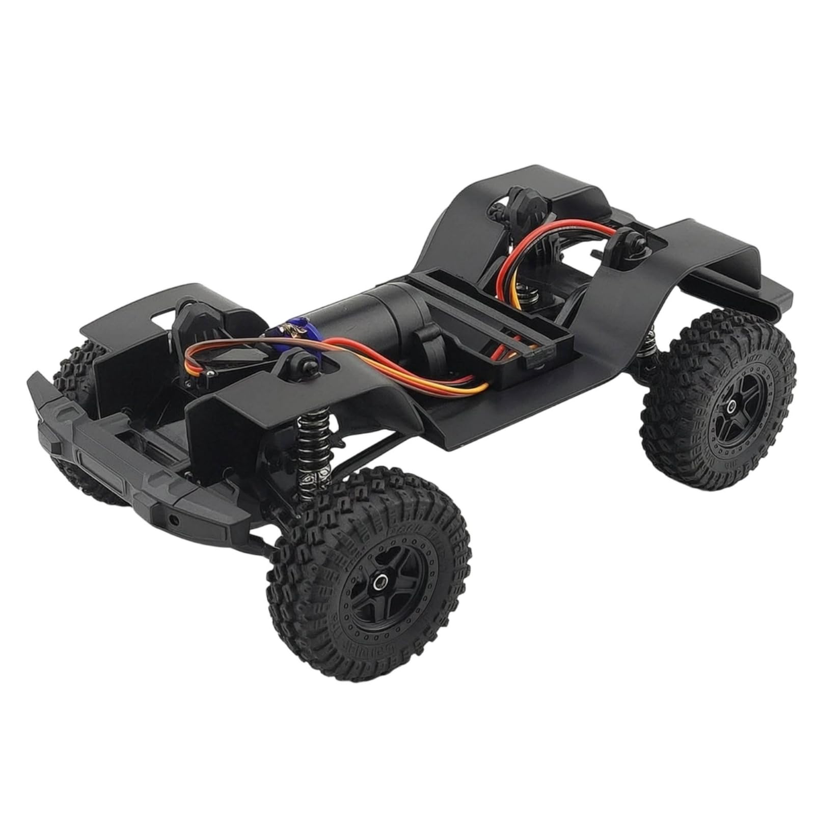 Chasis Control Remoto con Ruedas Escala 1/18 Chasis Crawler con Motor Todoterreno Conjunto Engranajes Motor para Molistas