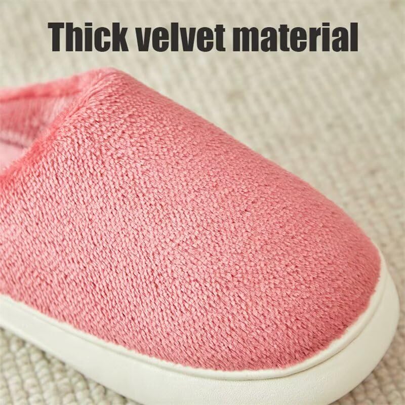 Men Women Lightweight Quiet Cotton Slippers for Winter Indoor Bedroom Home Walking4