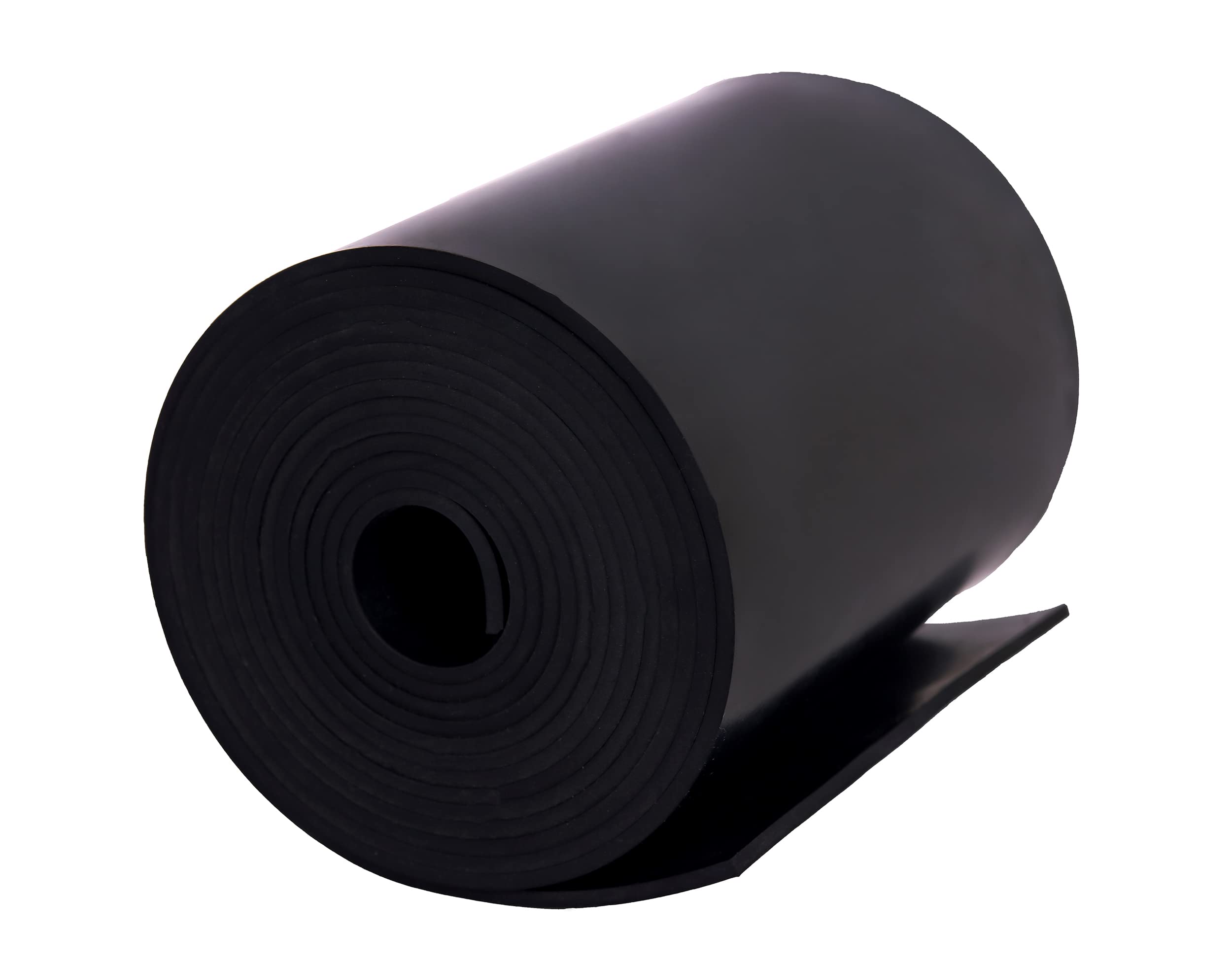 Neoprene Rubber Sheet Solid Rubber Strips Roll PadInsulation for Weather Stripping, Gasket, Shield, Costume, Seal, DIY (1/8 (.125)" Thick, 6" Wide X 10' Long)