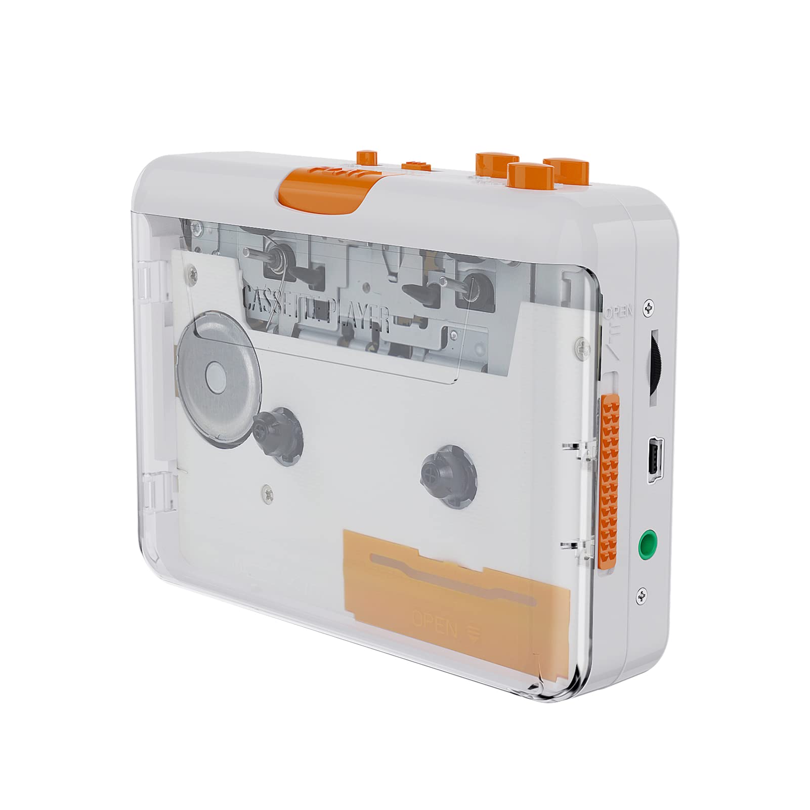 Docooler Reproductor de Cassette portátil – Cassette a MP3/CD grabadora a través de USB Compatible con portátiles y PC, 218SP Cassette Tape Tape a MP3 Converter Grabador vía PC Cassette Tape Player