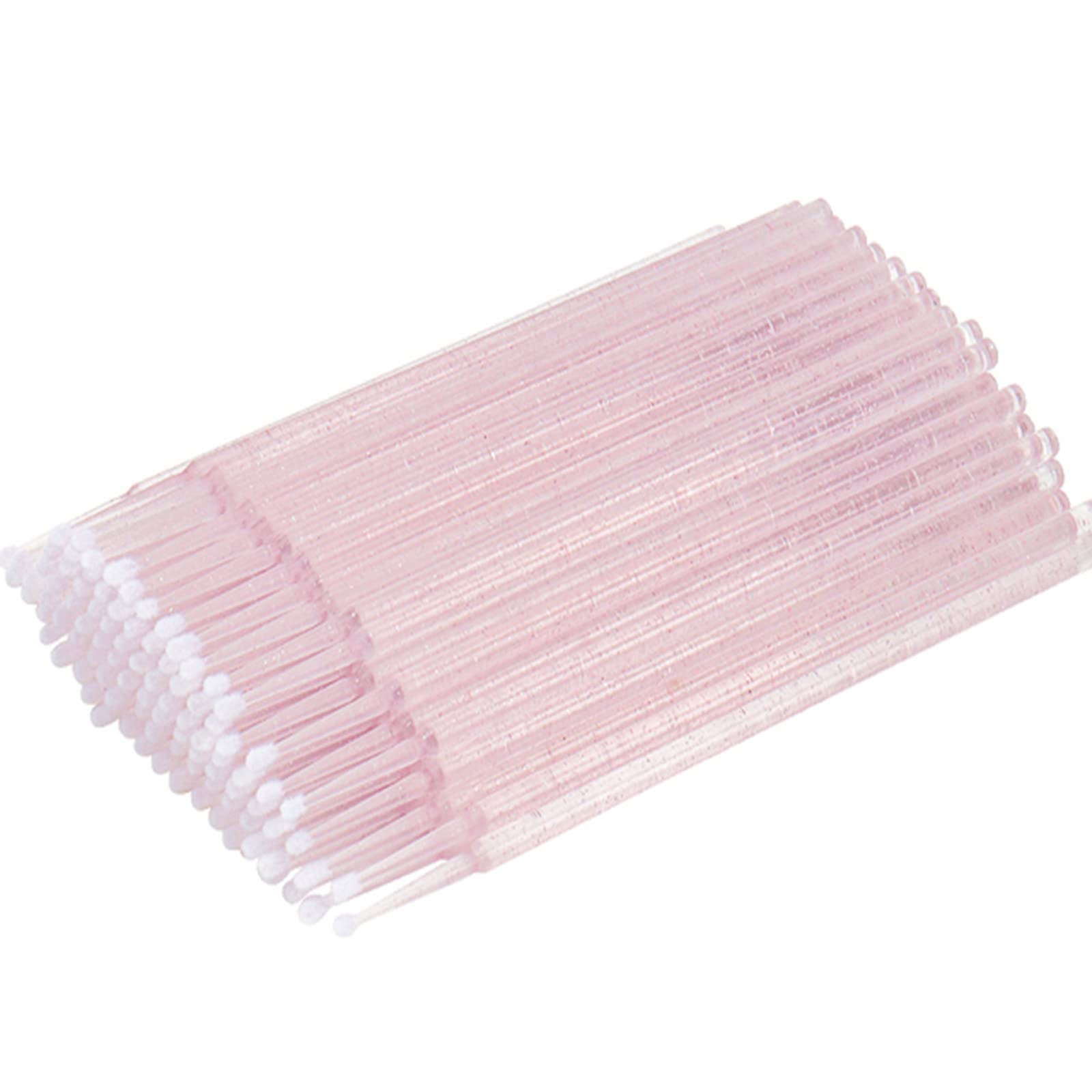 400pcs Disposable Micro Applicator Brush for Lash Extension Crystal Cotton Swab for Mascara,Dental Use Makeup and Personal Care (Pink)
