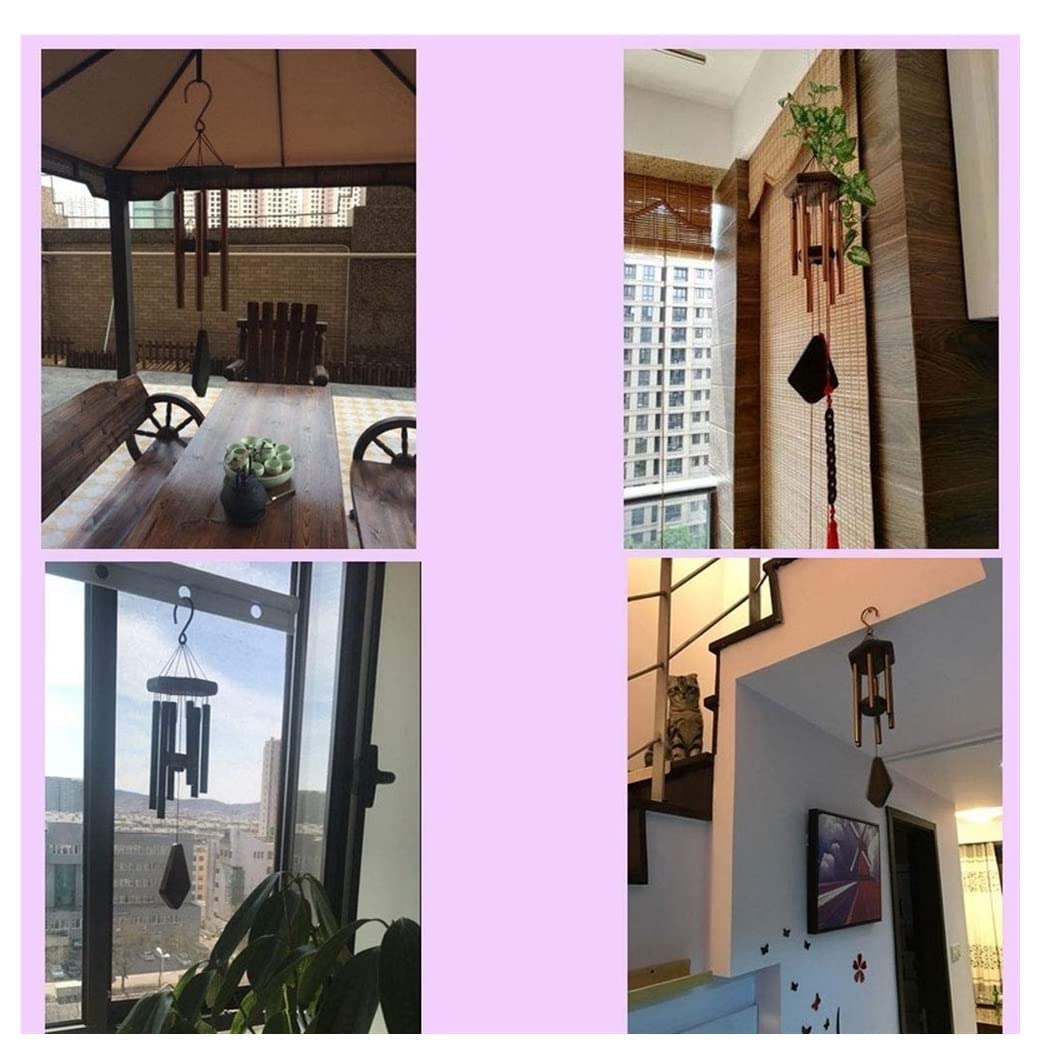 Carillon a Vent pour Maison Carillons Éoliens pour Ton Profond À L'extérieur, Memorial Windchimes Garden Home Yard Hanging Decor Décoration Intérieure(Grün)