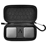 COMECASE Case for KardiaMobile EKG Monitor 1-Lead/6L/6L Max, Slim Protective Heart Monitor Travel Pouch with Carabiner, Shockproof Portable ECG Storage Bag for AliveCor Accessories (Case Only, Black)