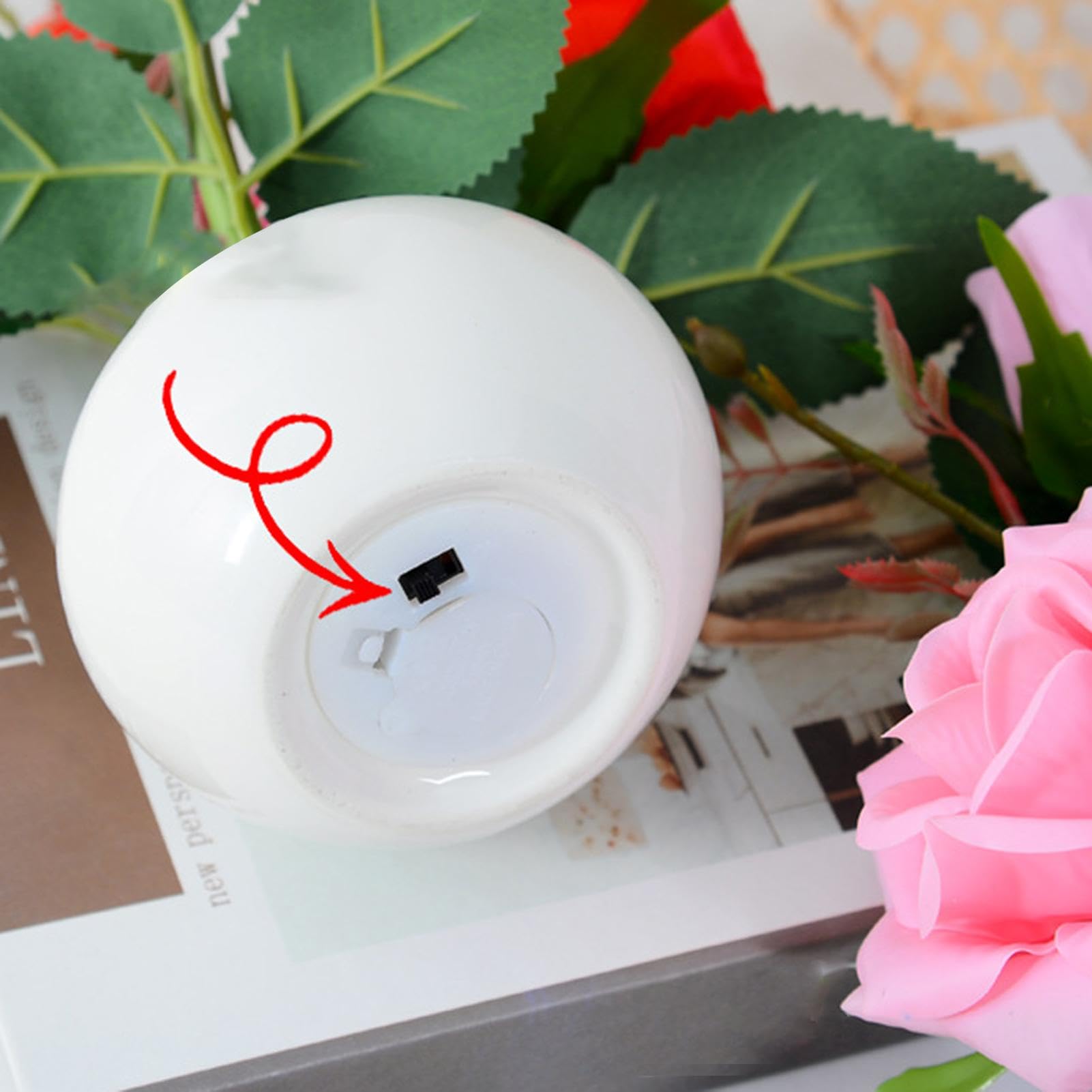 Amazon.co.jp : フラワーナイトライト、ライトアップローズ | LED