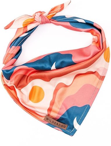 Wilderdog Bandana para perro con material ligero de malla de mezcla de poliéster de secado rápido en Hazy