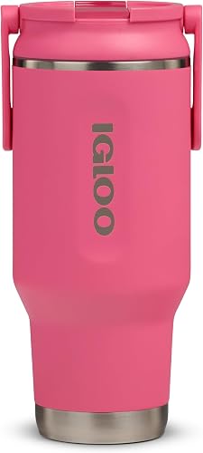 Igloo 32 oz Sport Sipper Tumbler | Stainless Steel Drinkware | Thrift Pink