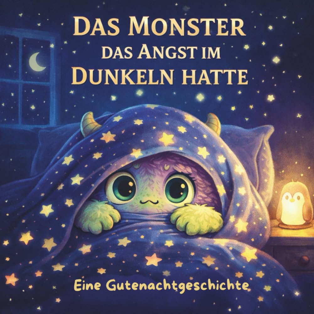 Das Monster, das Angst vor der Dunkelheit hatte: Eine Vorlese- & Ausmalgeschichte für Kinder ab 2