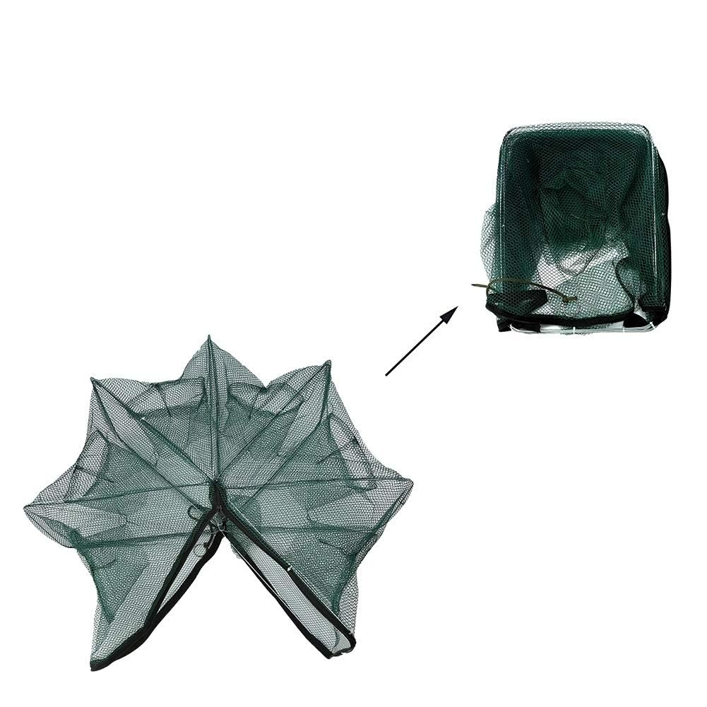 6/12 Fori Rete da Pesca Pieghevole Automatico Trappola Rete da Pesca Netto Gamberetti Gabbia Nylon Granchio Pesce Trappola Colata (6 Fori)