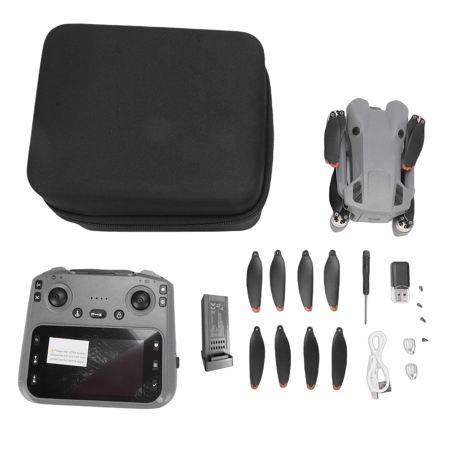 Zunate Drones Plegables con Cámara 4K, Ultraligero de 183 G, Cámara WiFi Portátil Cuadricóptero RC con Motor Sin Escobillas, 2 Baterías de 1300 MAh, para Adultos Principiantes