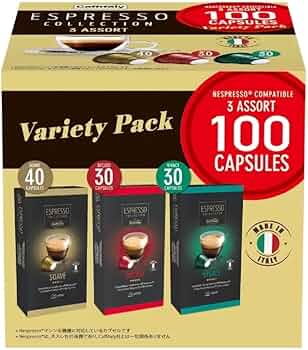 カフィタリーネスプレッソ互換コーヒーカプセル アソート100カプセル入り ×4箱 カフィタリー ネスプレッソ互換カプセル アソート 100カプセル入