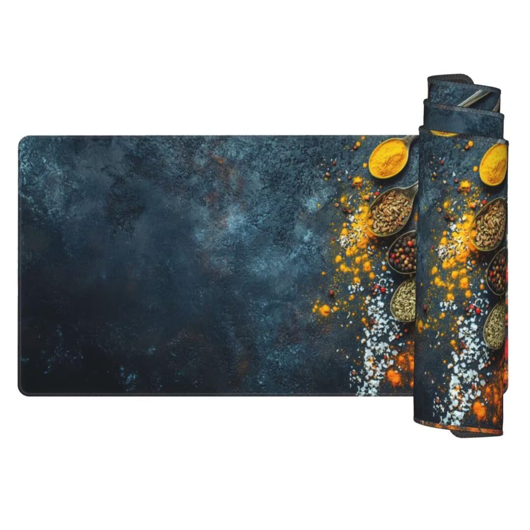 Alfombrilla Ratón XXL 1000 x 500 mm, Especia Alfombrilla de Ratón con Base de Goma Antideslizante, Alfombrilla Escritorio Impermeable Alfombrilla Ratón Mouse Pad para Gamers, Oficina Colorido gq186