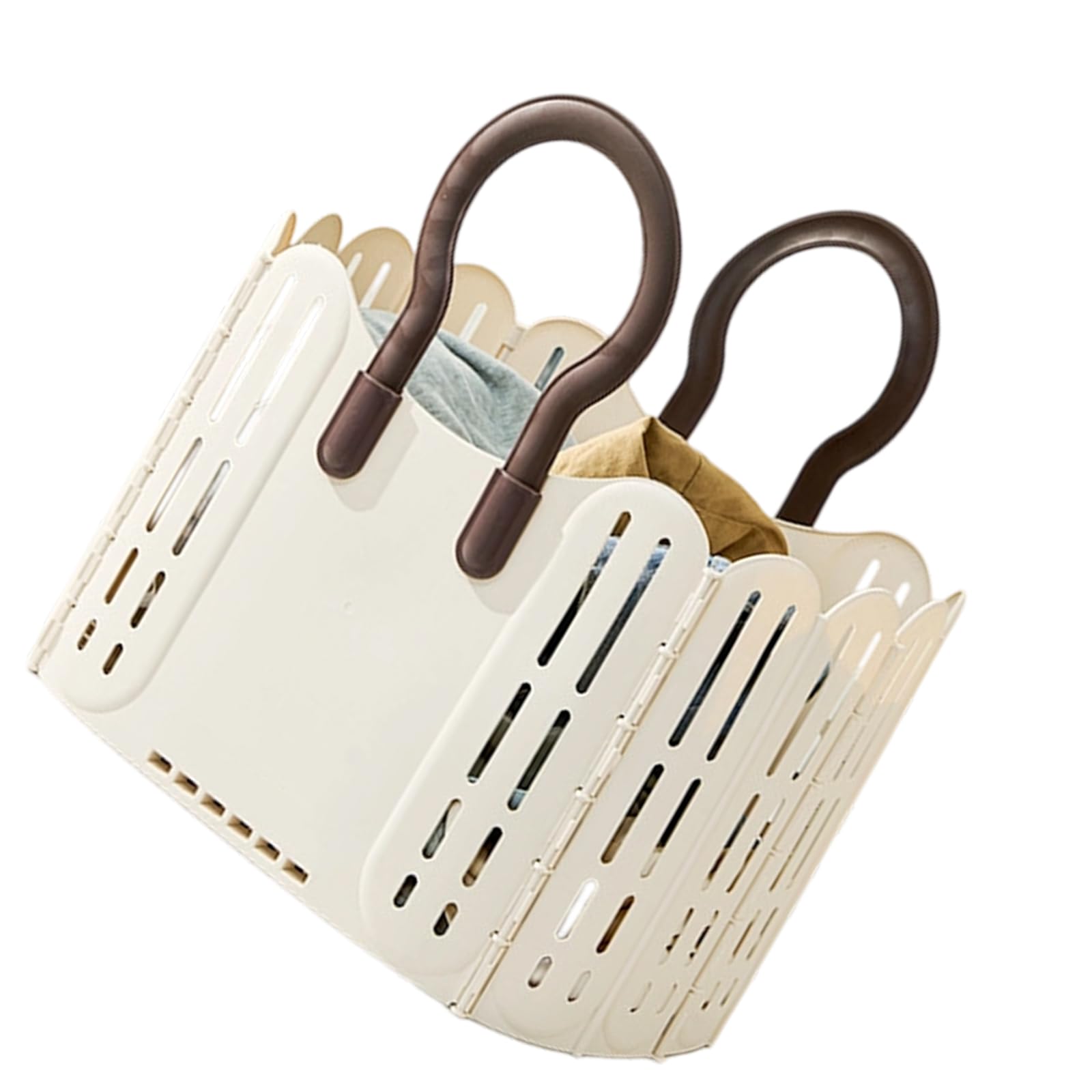 Buxuaaaa Pliable Net Laundry Basket Collapsing Clothes Planner Ventilated Storage for Dense Sectors College Learners Collapsing Clothes Obstruct