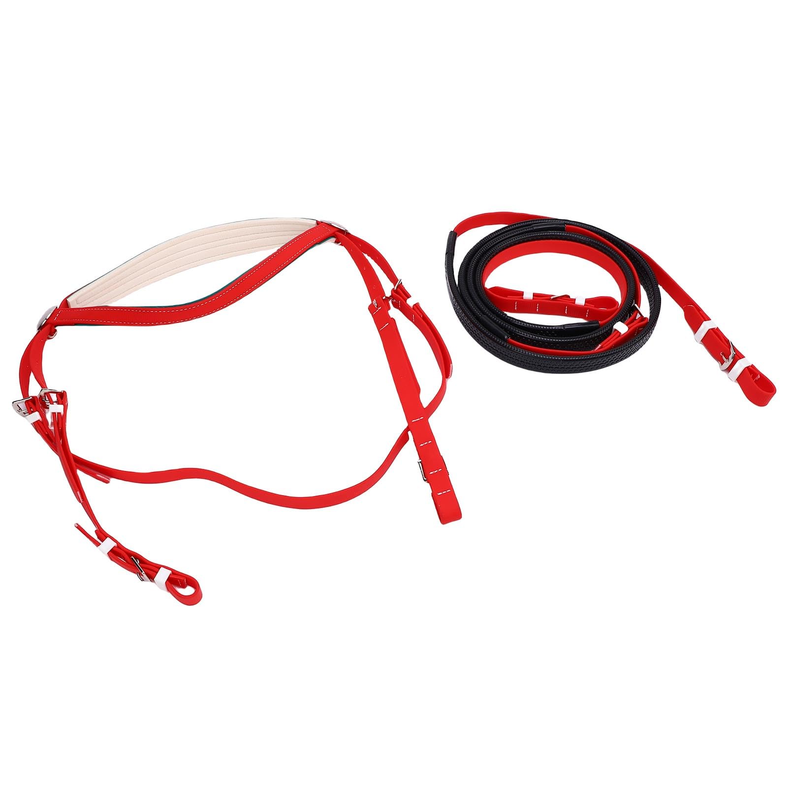 Capezza Equina in Nylon e Pelle PU in PVC, Copricapo per Cavallo dalla vestibilità Comoda, Controllo sui Movimenti Virata Equina, Ideale per Competizioni, Allenamento Quotidiano e Lezioni di