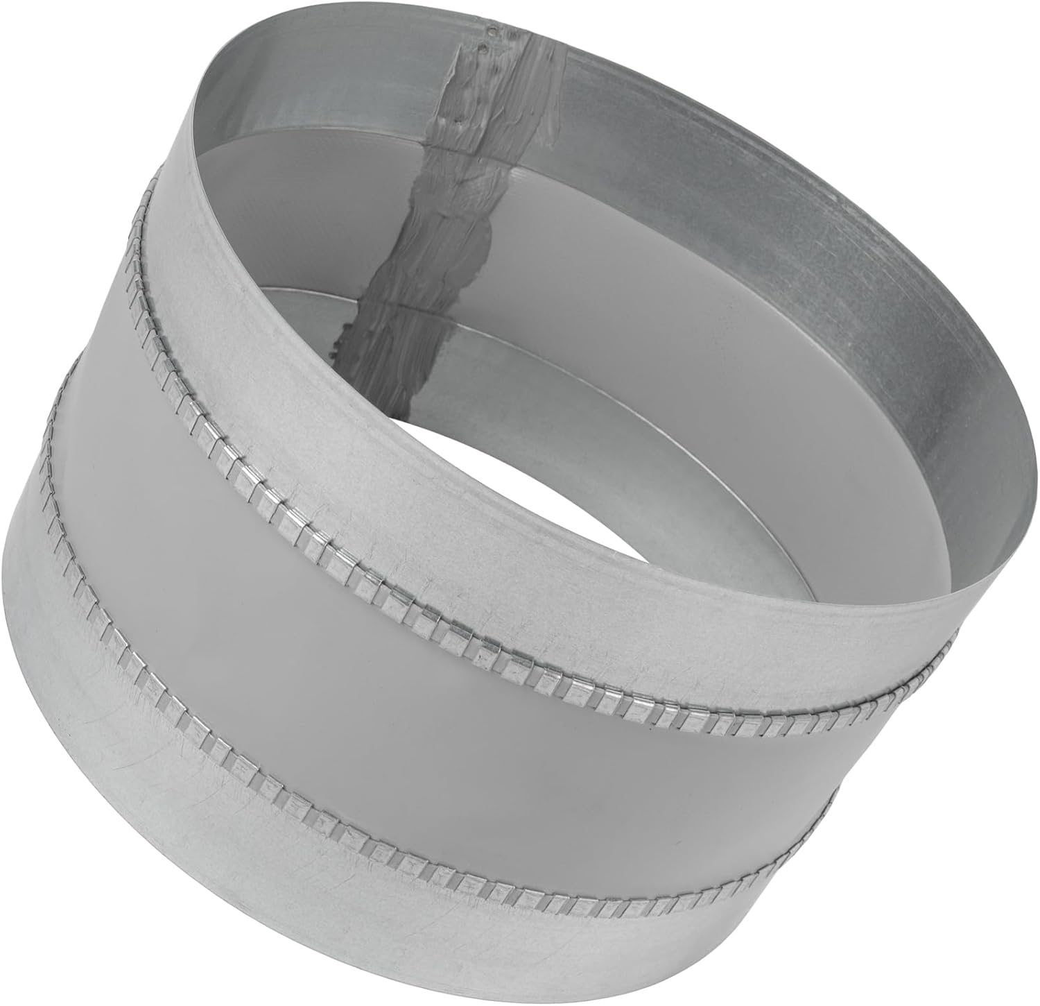 Vent Systems 10" Inch Flexible Vibration-Reducing Female Fit Duct Connector – Galvanized Steel HVAC Ducting for Joining Two Male Duct Fittings – Dust Collection Fittings Inline Noise-Reducing Coupler
