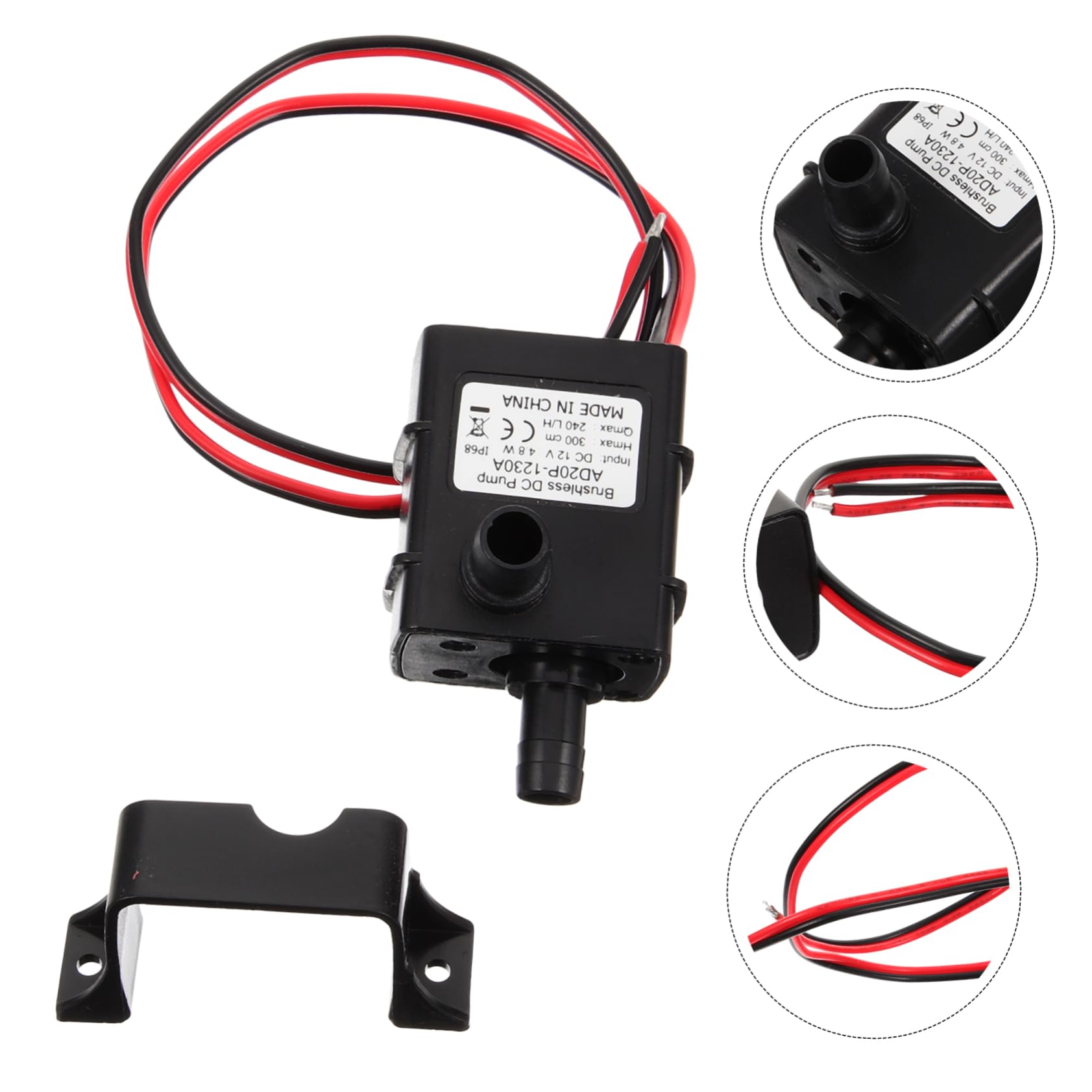 HEMOTON 4 Pezzi Mini Pompa Sommergibile Pompa Dell'acqua Dell'acquario Pompe Per Fontane Sommergibili Da Esterno Animale Domestico Piccolo Pompa Dell'ossigeno Black Plastica